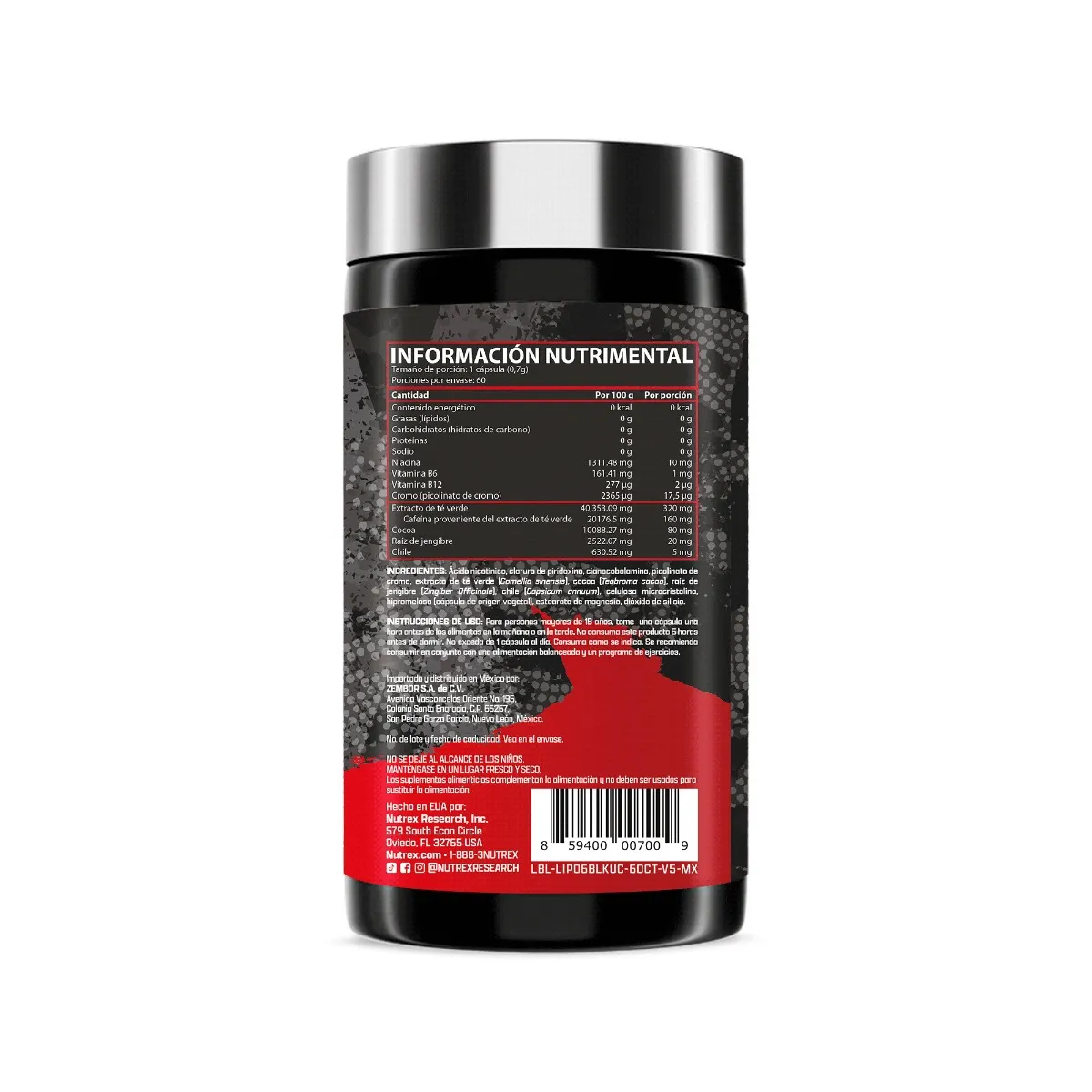 NUTREX LIPO  BLACK ULTRA