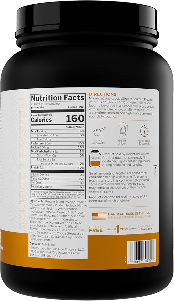 RULE 1 SOURCE 7 PROTEIN SALTED CARAMEL 1.81LB