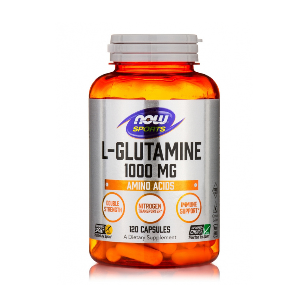 NOW SPORT L-GLUTAMINE 1000MG 120 CAPSULAS
