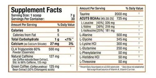 ALLMAX AMINO-CUTS PEACH MANGO 30 SERVICIOS