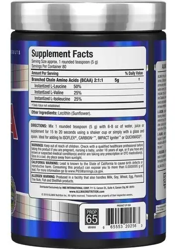 ALLMAX BCAA 80 SERVICIOS