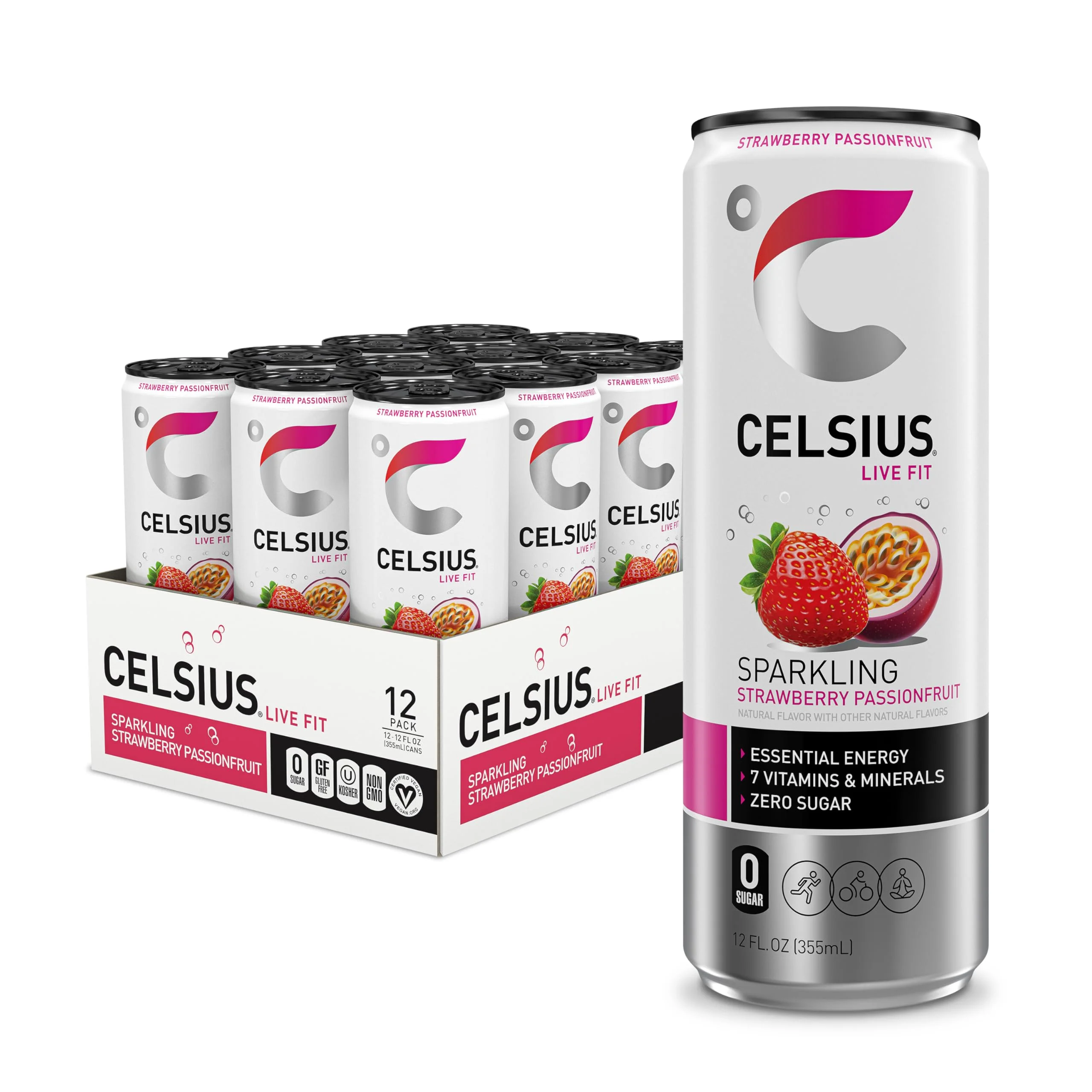 CELSIUS STRAWBERRY PASSION FRUIT 355ML