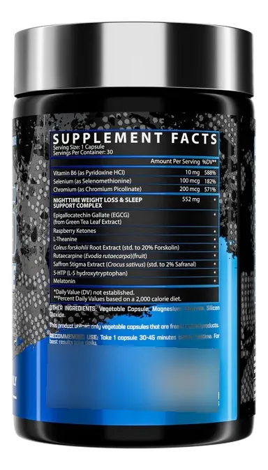 NUTREX LIPO 6  NIGHT TIME 30 CAPSULAS