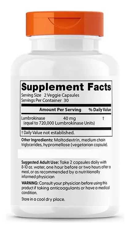 DOCTOR BEST LUMBROKINASE 60 CAPSULAS