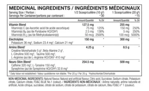 IPREP PREWORKOUT FRUIT PUNCH 30 SERVICIOS