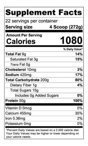 GASPARI NUTRITION REAL MASS VAINILLA 12LB