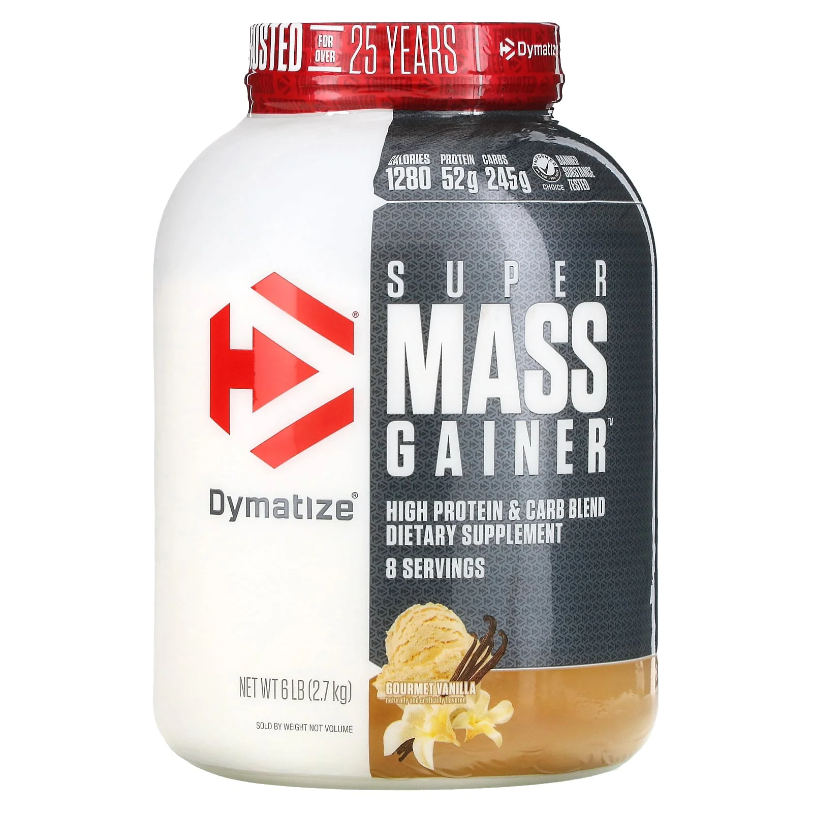 DYMATIZE SUPER MASS GAINER GOURMET VAINILLA 6LB