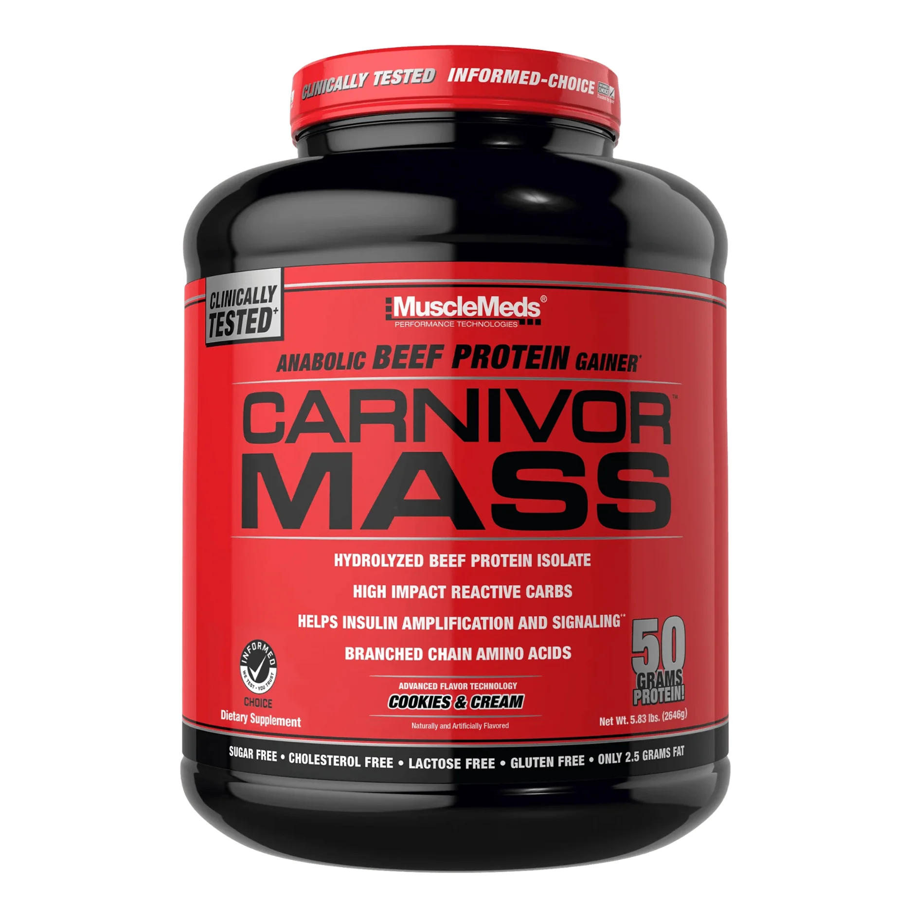 MUSCLEMEDS CARNIVOR MASS COOKIES CREAM 5.8LB