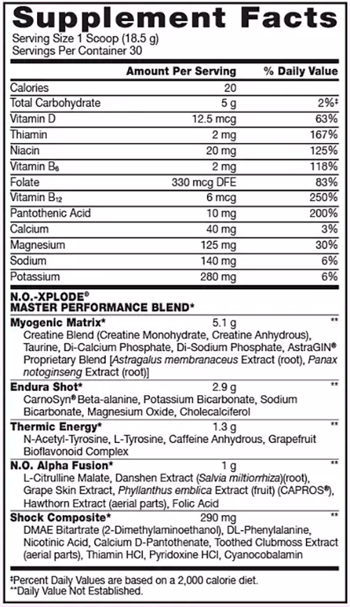 BSN NO-XPLODE CHERRY LIME ICE 30 SERVICIOS