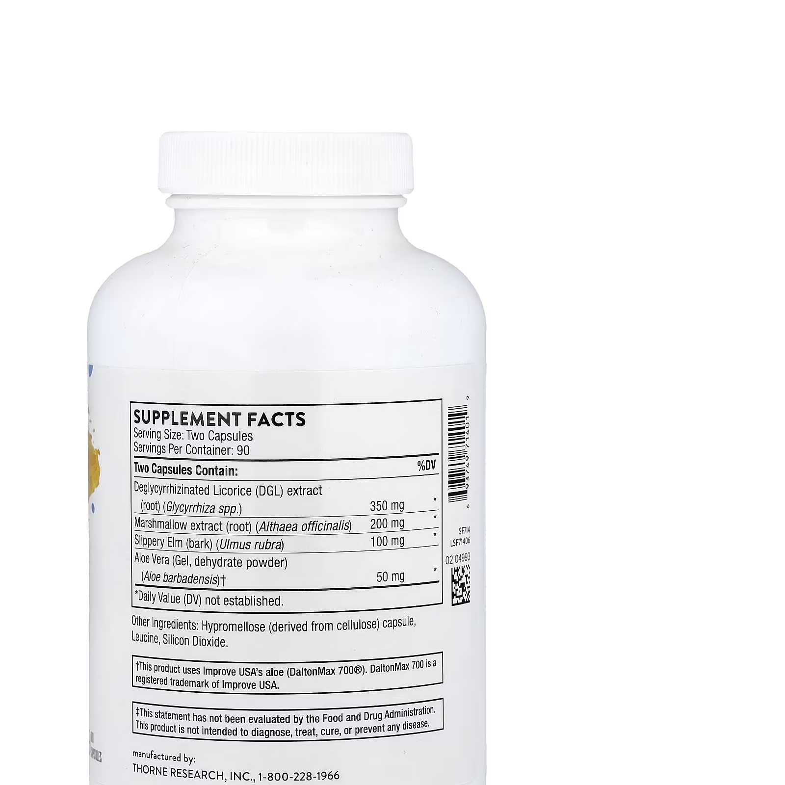 THORNE GI RELIEF 180 CAPSULAS