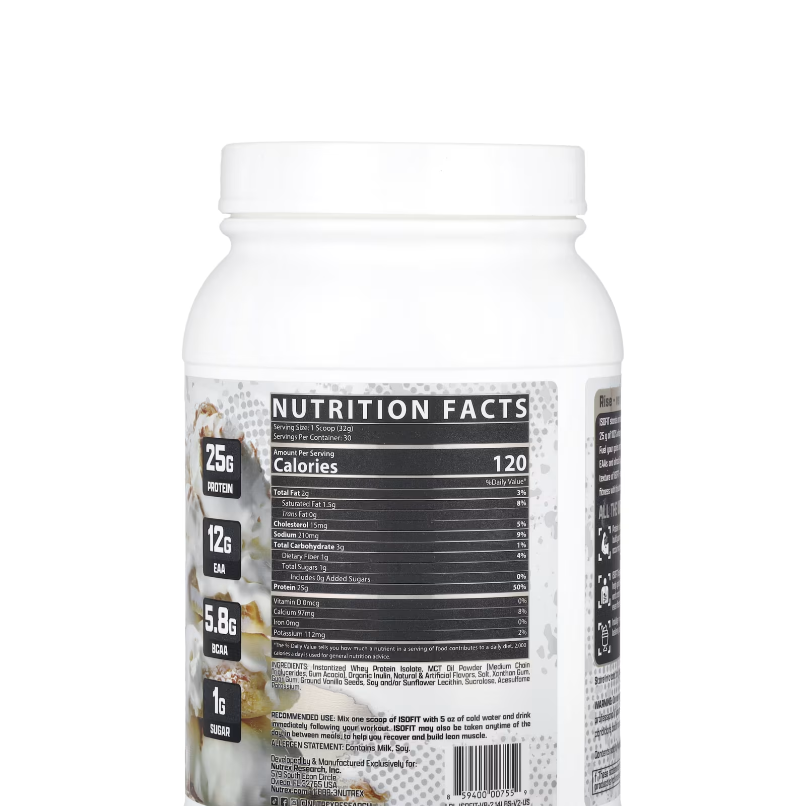 NUTREX ISOFIT VAINILLA 2LB